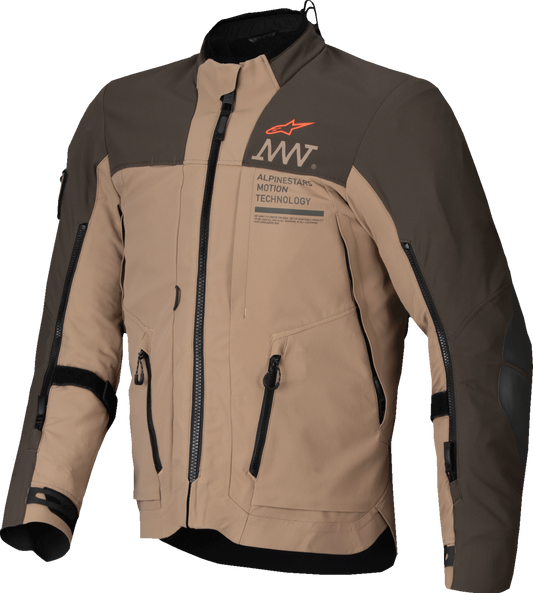 CHAQUETA ALPINESTARS AMT-8 STRETCH DRYSTAR XF MARRÓN OSCURO/CAQUI OSCURO
