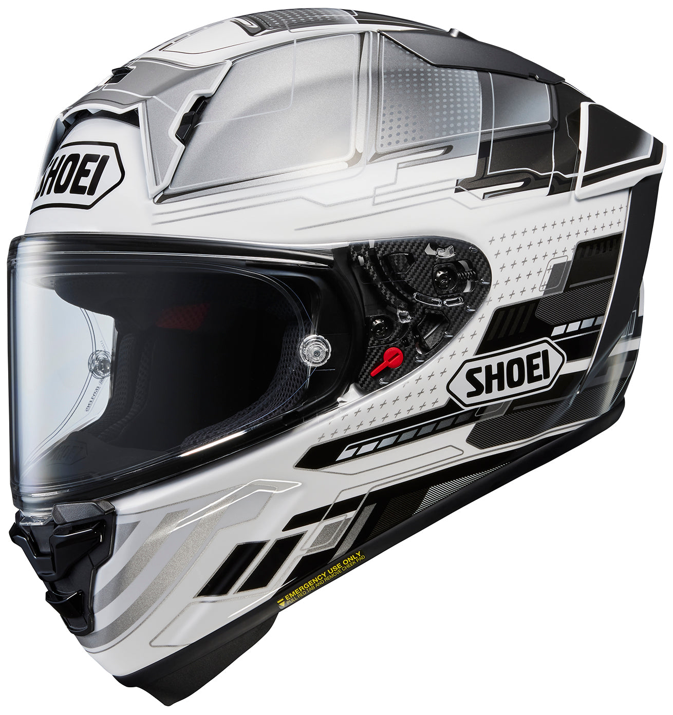 CASCO INTEGRAL SHOEI X-15 PROXY BLANCO Y NEGRO