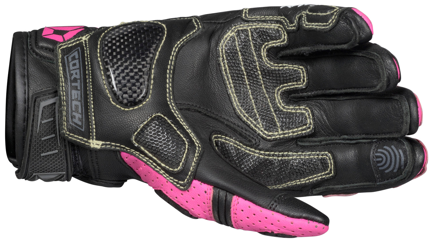 GUANTES PARA DAMA CORTECH REVO SPORT ST NEGRO/ROSA