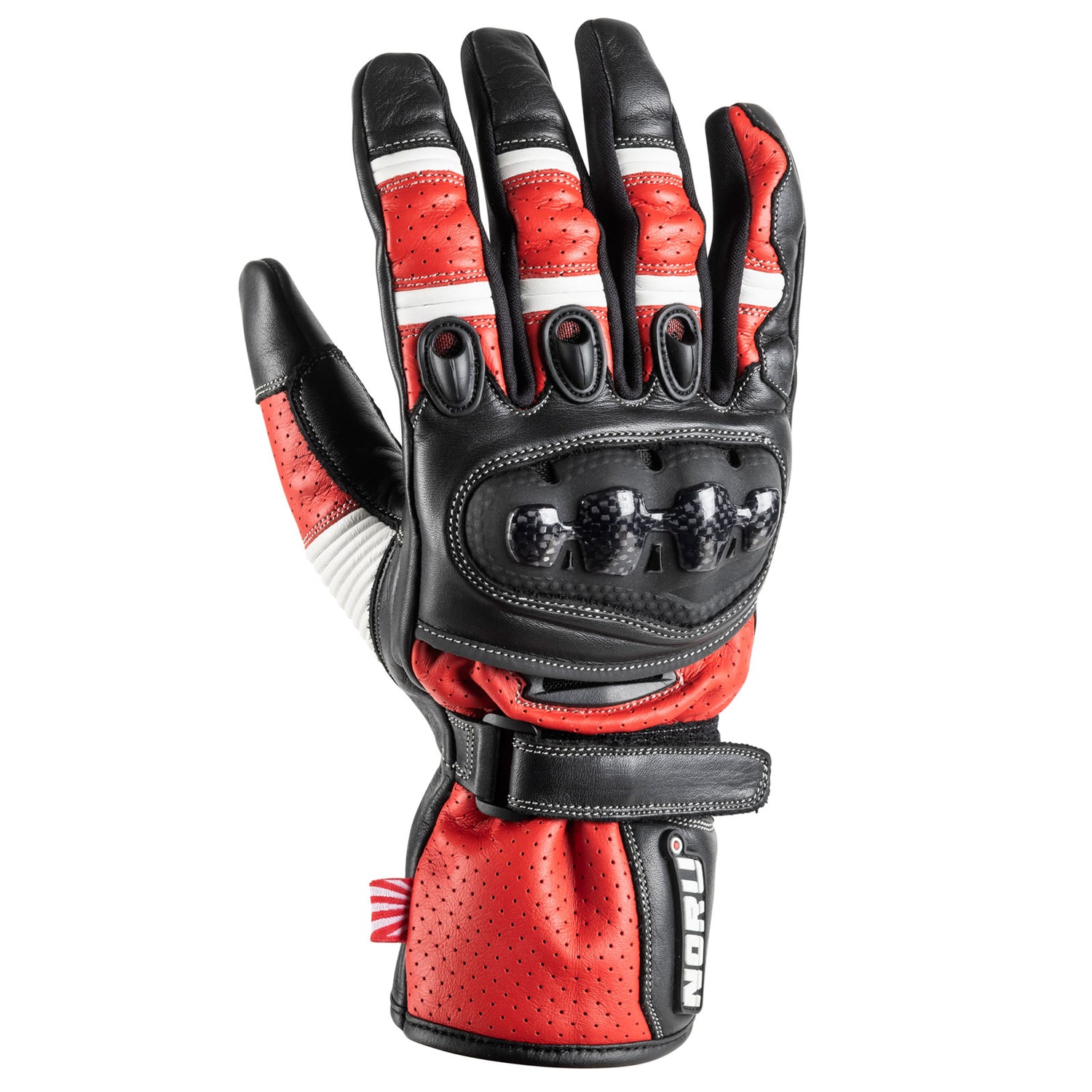 GUANTES DEPORTIVOS NORU SOKUDO ROJO NEGRO BLANCO