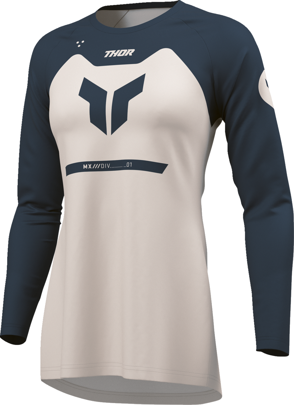 JERSEY PARA DAMA THOR RIDEMODE MENACE MEDIANOCHE/POLVO