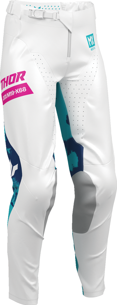 PANTALONES THOR LAUNCHMODE BLEACH BLANCO/AQUA PARA DAMA