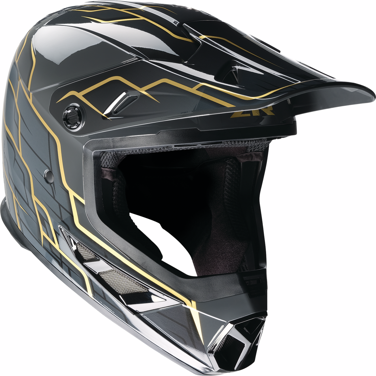 CASCO INTEGRAL Z1R RISE 2.0 HYACINTH NEGRO/DORADO