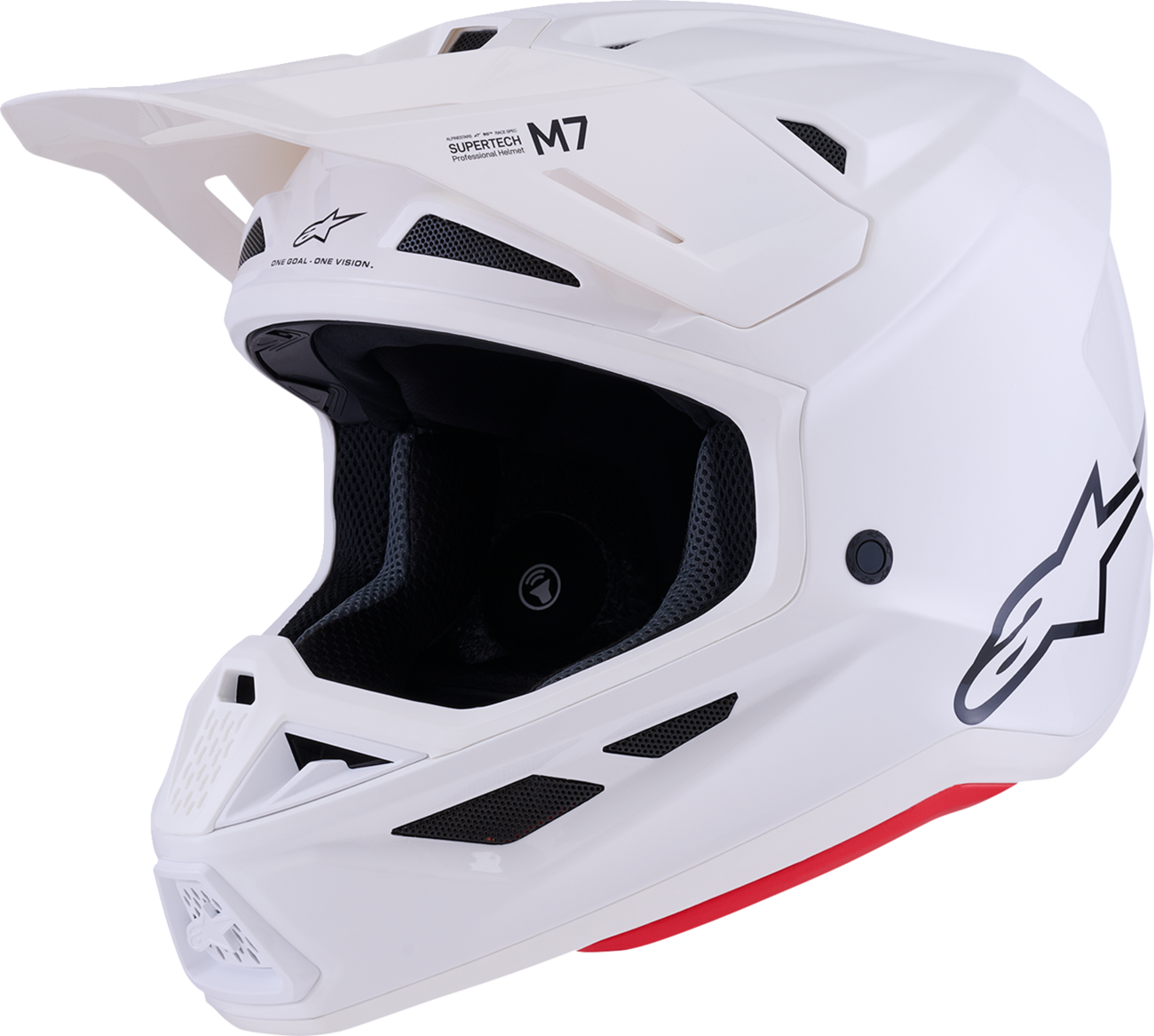 CASCO INTEGRAL ALPINESTARS SM7 SOLID BLANCO BRILLANTE