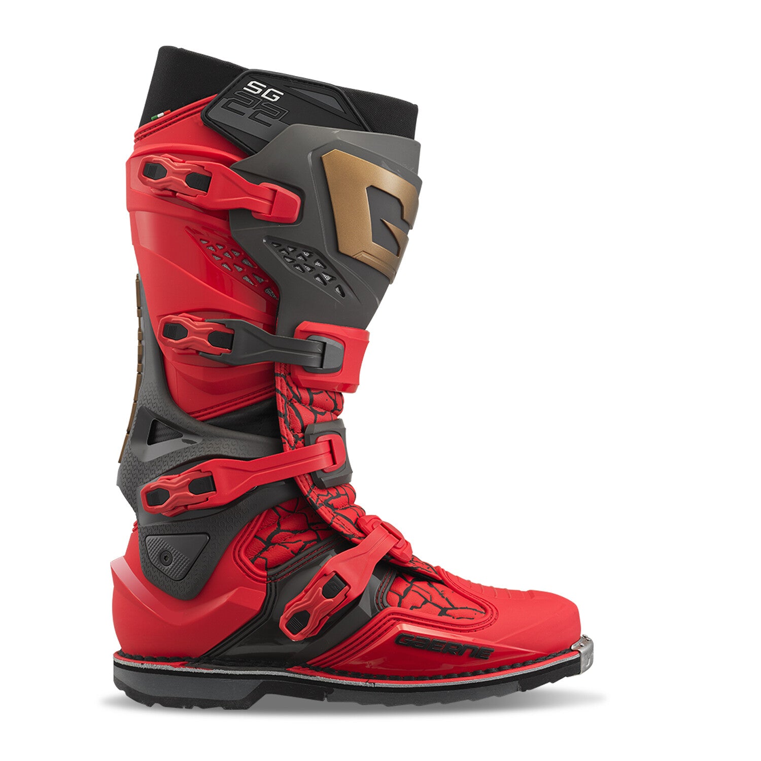 BOTAS GAERNE SG22 MAGMA MJK EDICIÓN LIMITADA ROJO/NEGRO/DORADO