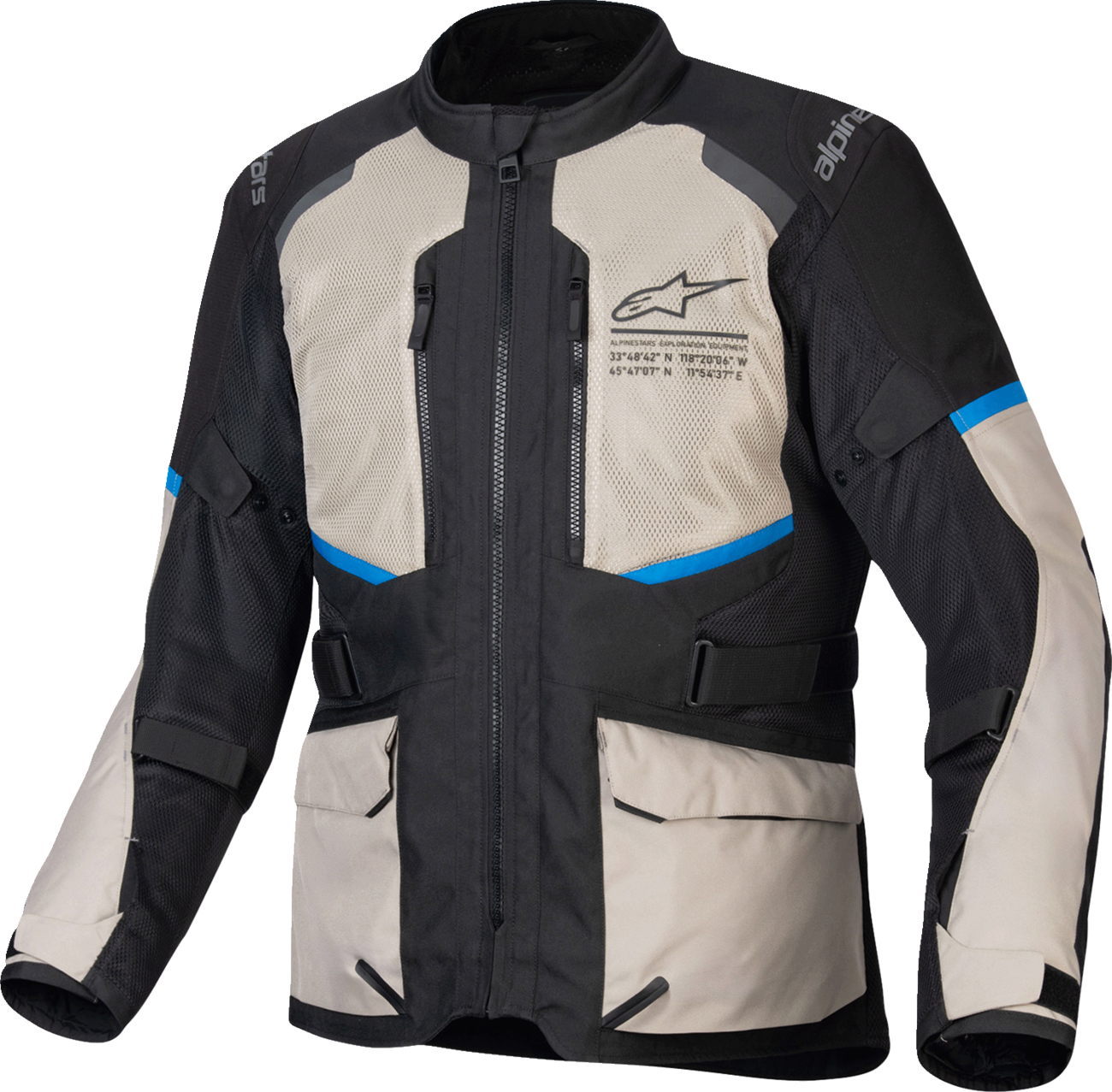 CHAQUETA ALPINESTARS ANDES AIR DRYSTAR NEGRO/GRIS/AZUL
