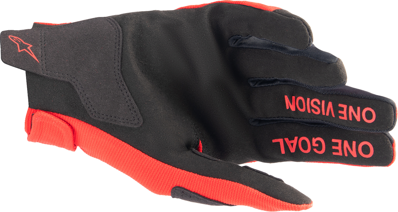 GUANTES ALPINESTARS RADAR ROJO/PLATA