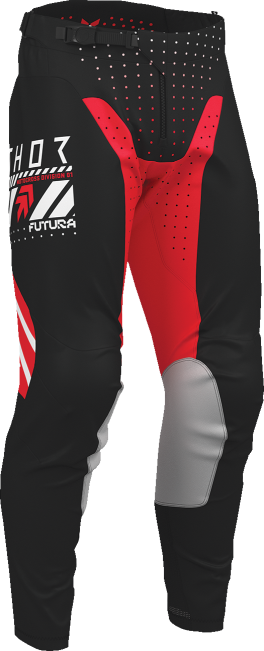 PANTALONES THOR LAUNCHMODE FUTURA ROJO/NEGRO