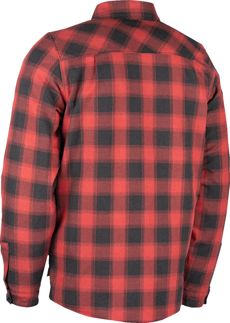 CHAQUETA ICON FALLBLOCK FLANNEL ROJO