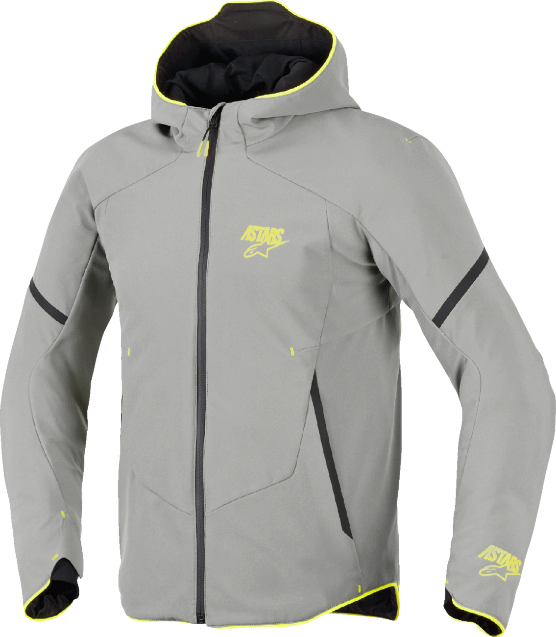 CHAQUETA IMPERMEABLE ALPINESTARS AEROSHELL GRIS MEDIO/AMARILLO FLUORESCENTE