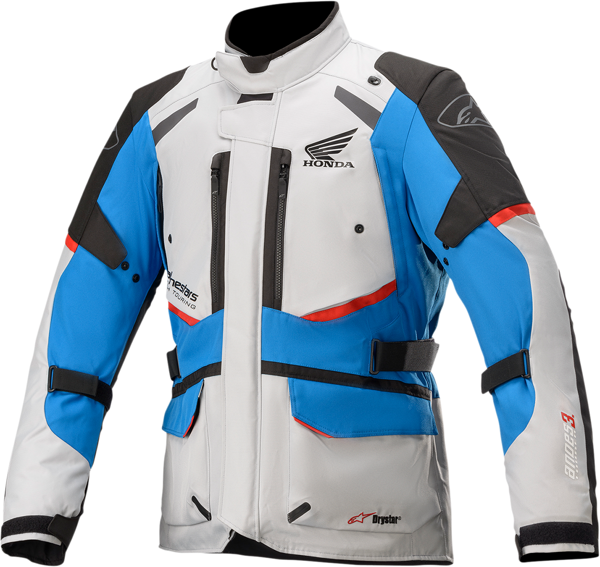 CHAQUETA ALPINESTARS HONDA ANDES V3 DRYSTAR® GRIS/NEGRO/ROJO