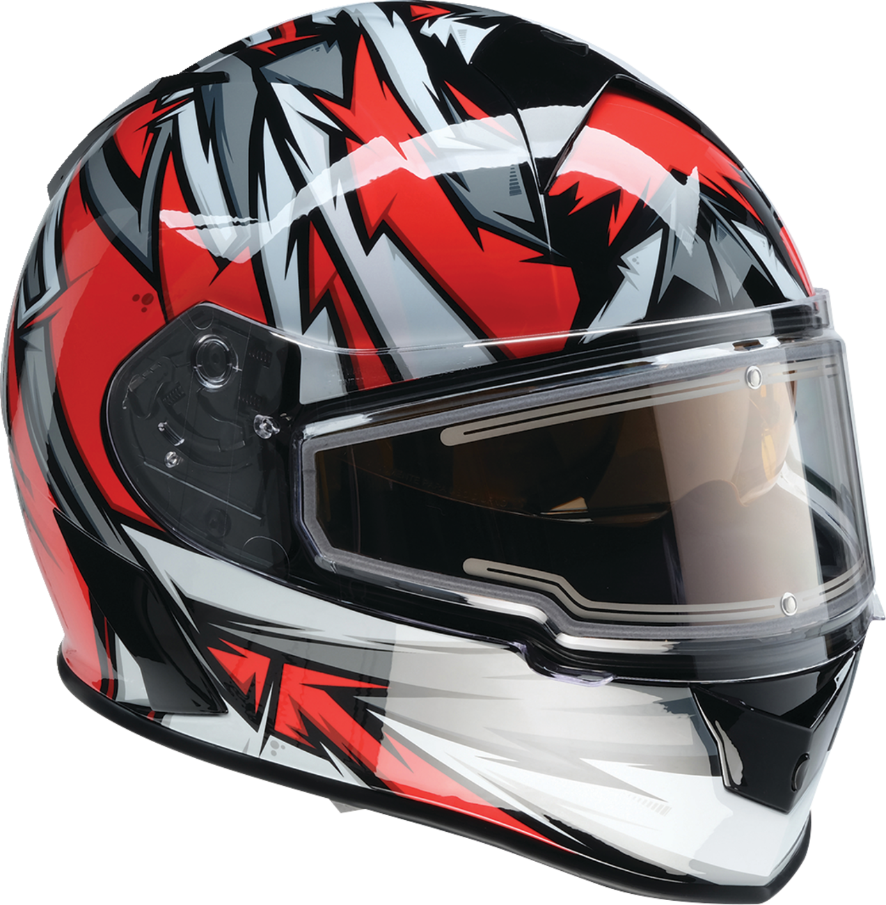 CASCO INTEGRAL Z1R WARRANT NEURON ROJO/BLANCO