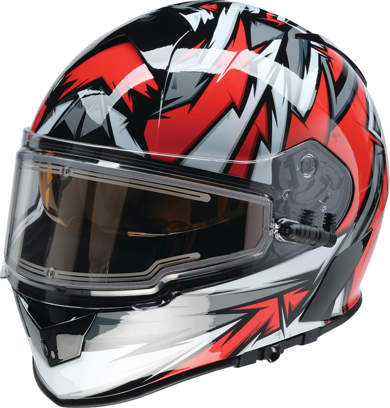 CASCO INTEGRAL Z1R WARRANT NEURON ROJO/BLANCO