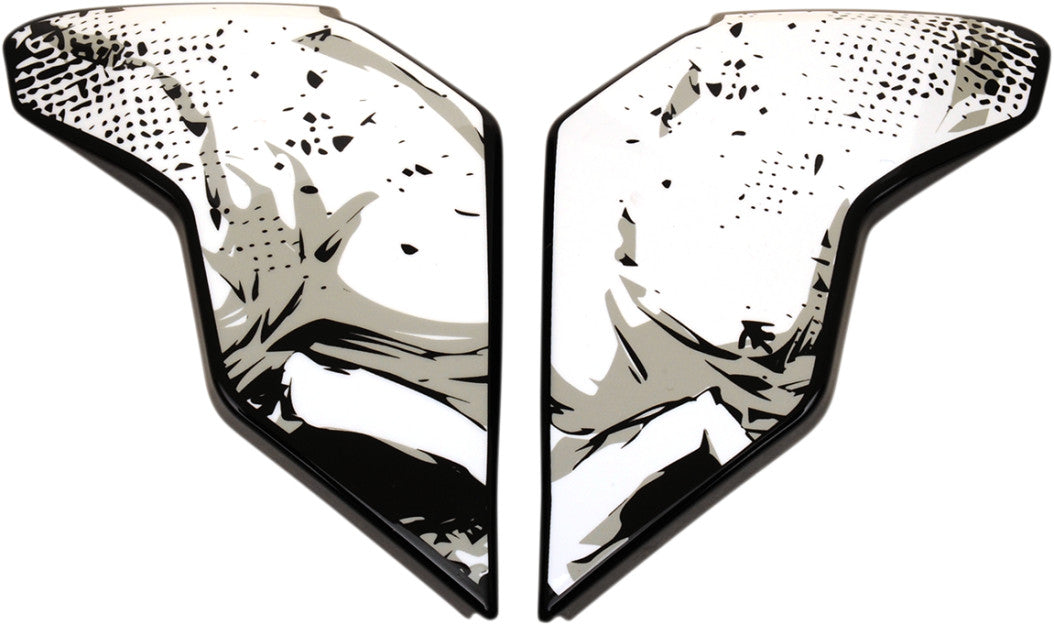 PLACA LATERAL CASCO ICON AIRFLITE SKULL18 NEGRO