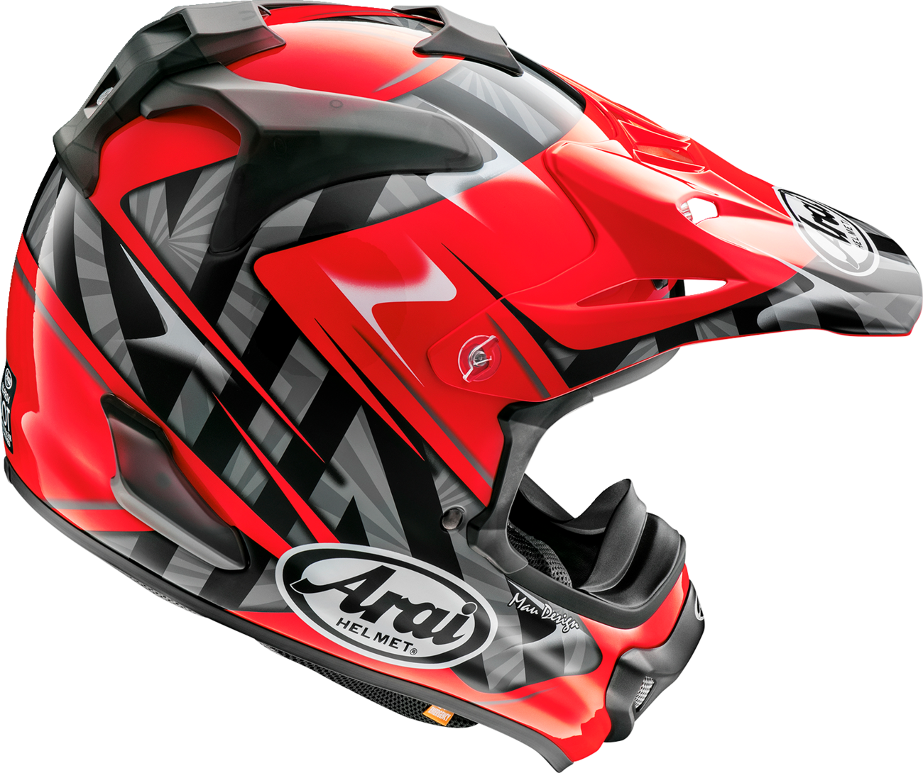 CASCO VENTILADO ARAI VX-PRO4 SCOOP ROJO