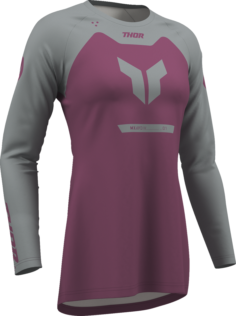 BUZO THOR WOMENS RIDEMODE MENACE MORADO/GRIS PARA DAMA