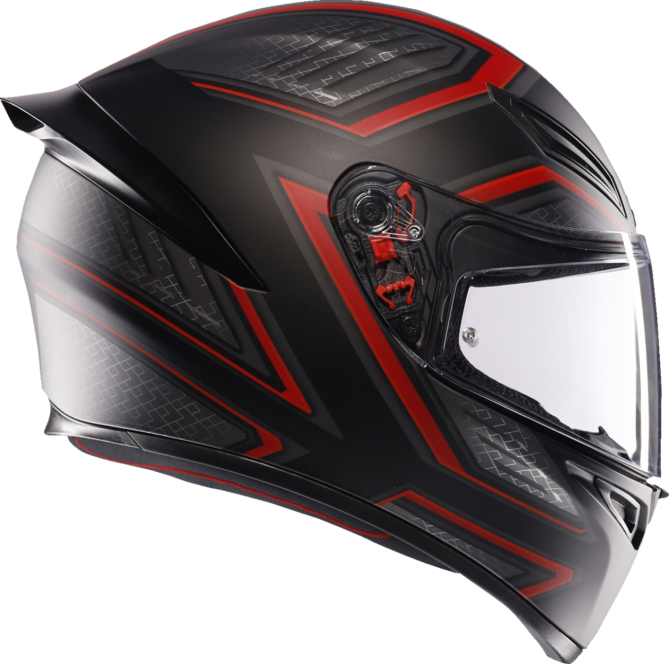 CASCO INTEGRAL AGV K1 S SLING NEGRO ROJO