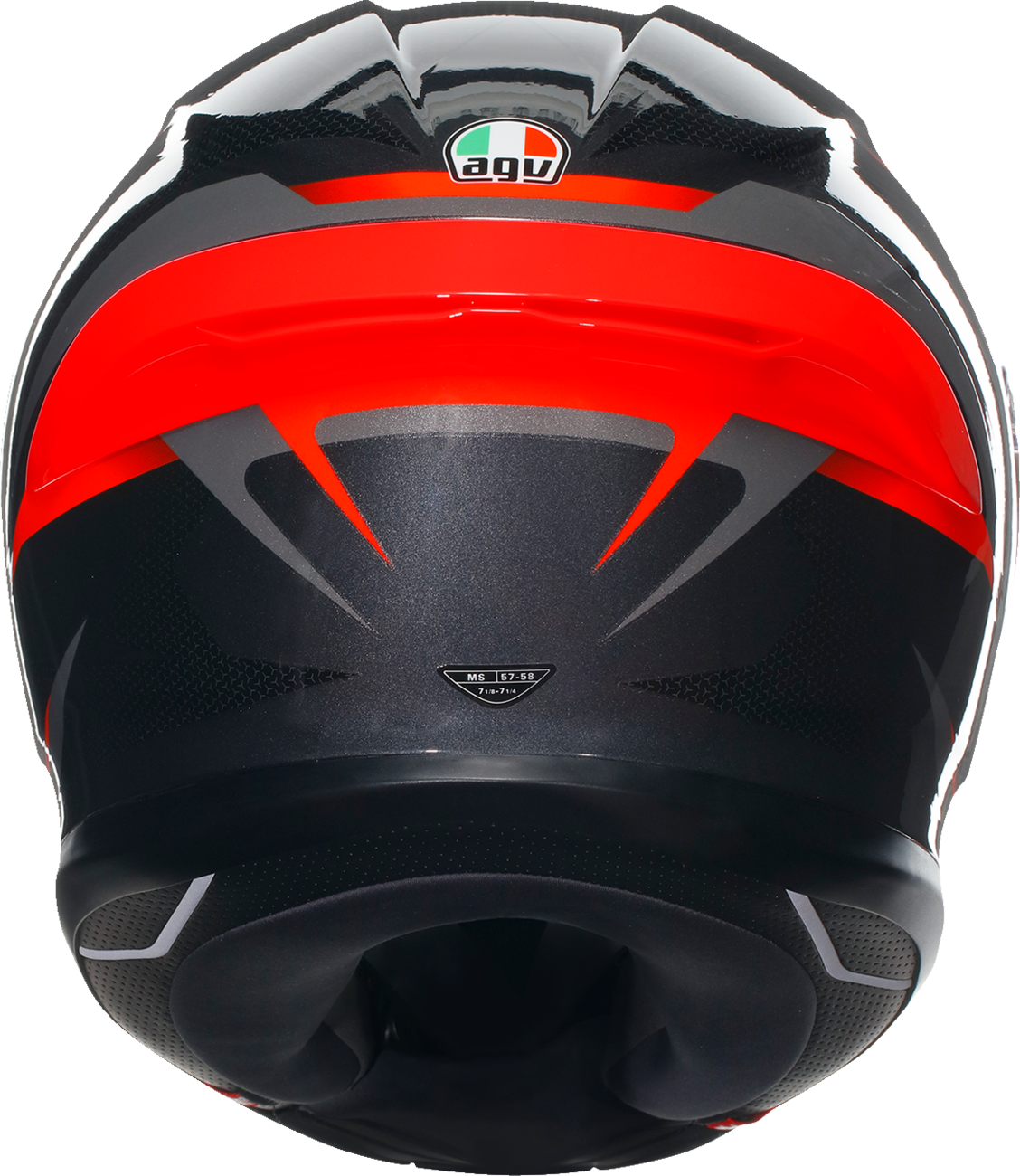 CASCO AGV K6S SLASHCUT NEGRO GRIS ROJO