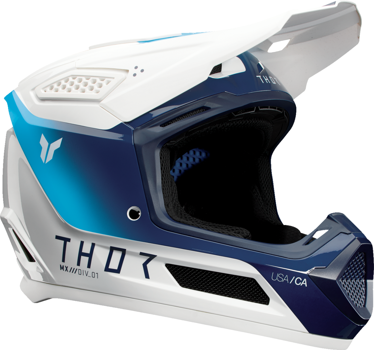 CASCO INTEGRAL THOR FLEET STORM BLANCO/AZUL