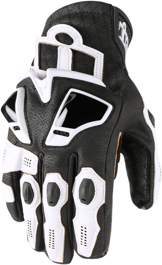 GUANTES ICON HYPERSPORT CORTO BLANCO