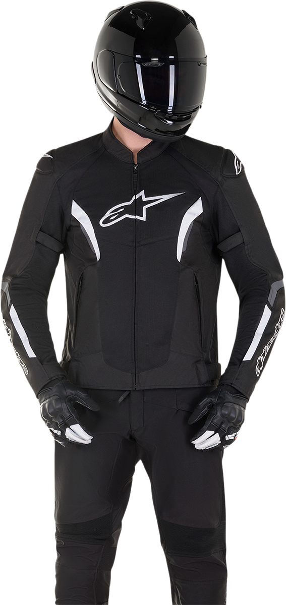 CHAQUETA ALPINESTARS AST V2 BW NEGRO BLANCO