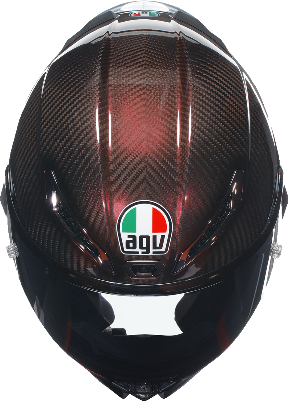 CASCO AGV PISTA GP R  ROJO CARBON
