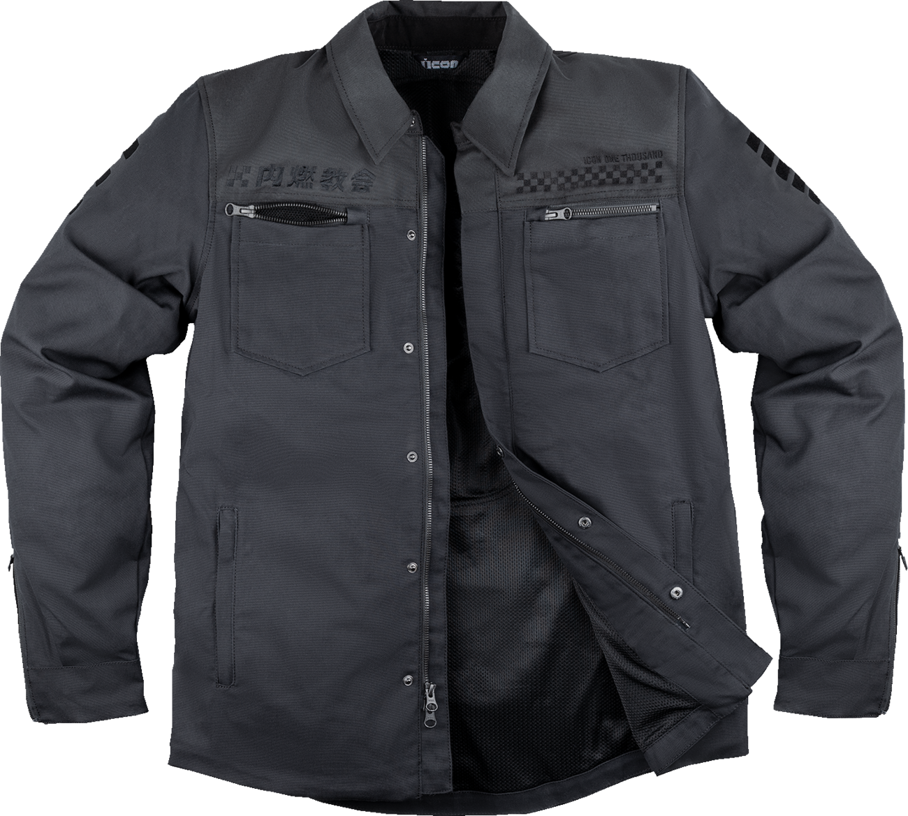 CHAQUETA ICON UPSTATE NATIONAL CANVAS NEGRO