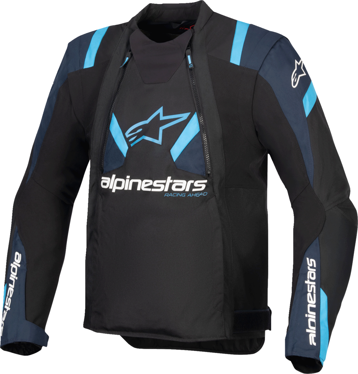 CHAQUETA ALPINESTARS T-STUNT AIR NEGRO/AZUL OSCURO/AZUL CLARO
