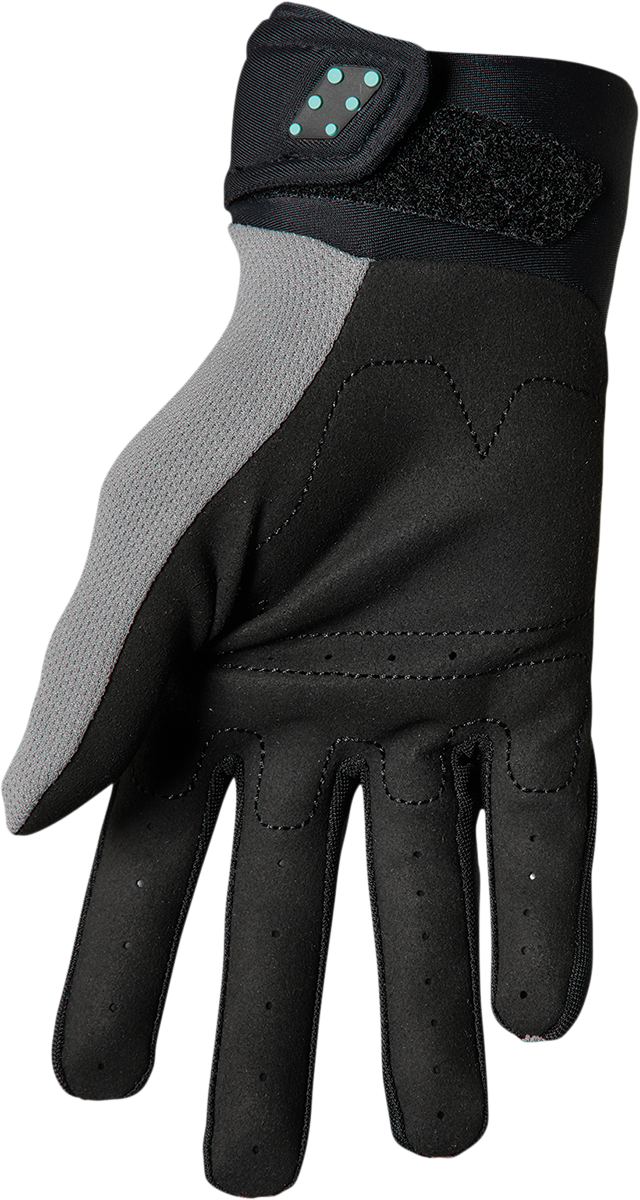 GUANTES THOR SPECTRUM GRIS/NEGRO/MENTA