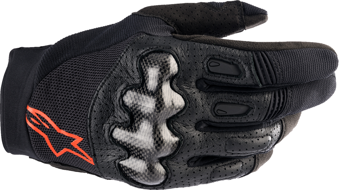 GUANTES ALPINESTARS MEGAWATT V2 NEGRO/ROJO