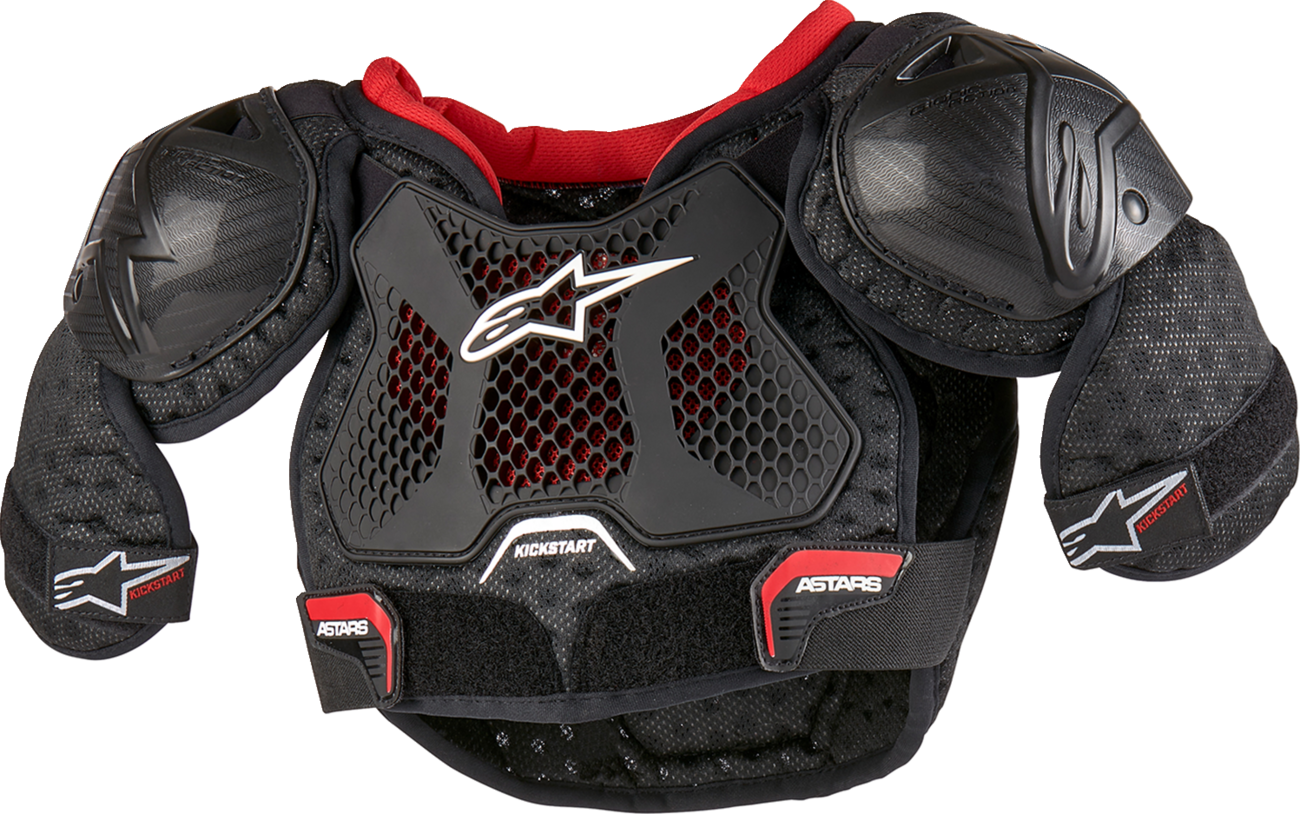 PROTECCIÓN DE PECHO ALPINESTARS YOUTH BIONIC ACTION KICKSTART ROJO/NEGRO PARA NIÑOS