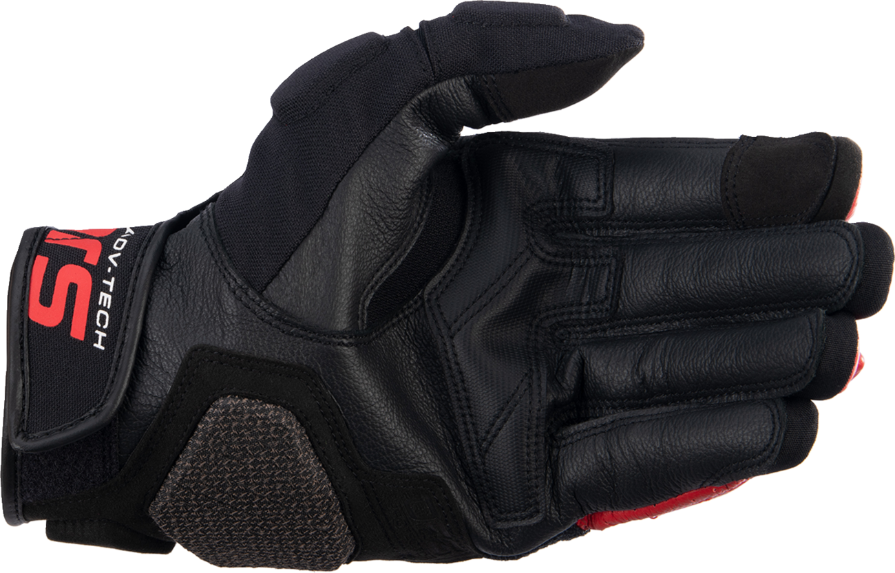 GUANTES ALPINESTARS HALO NEGRO/BLANCO/ROJO