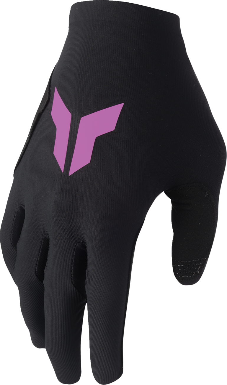 GUANTES PARA DAMA THOR SPORTMODE ICONIC NEGRO/ORQUÍDEA