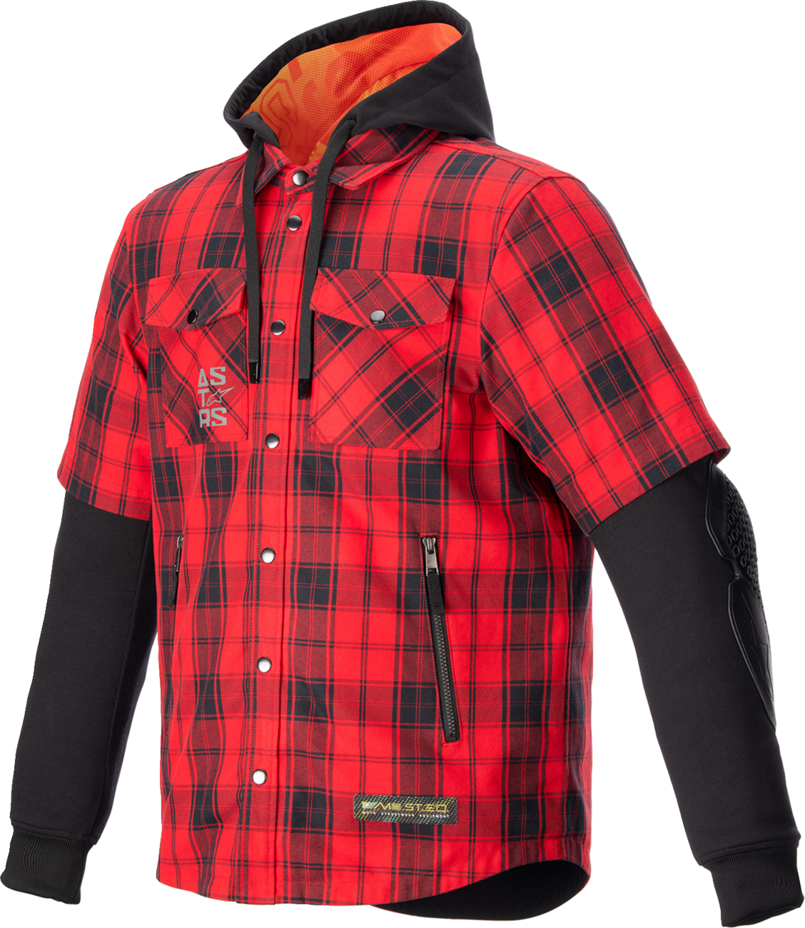 CHAQUETA ALPINESTARS MOSTEQ TARTAN ROJO/NEGRO