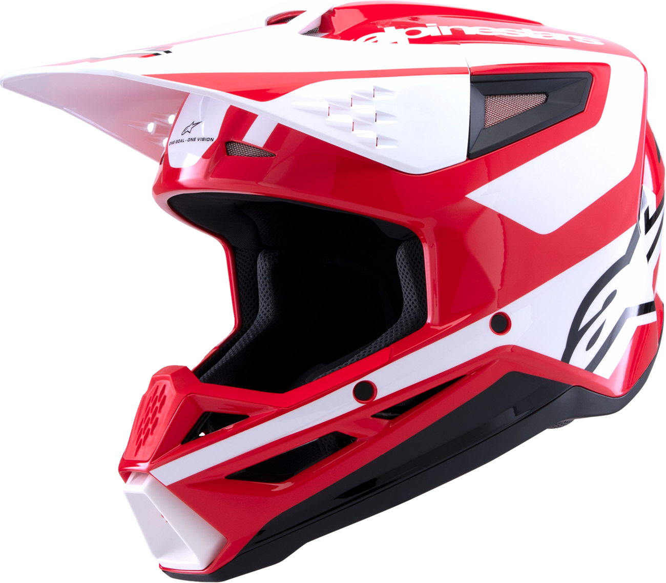 CASCO INTEGRAL ALPINESTARS SM3 HEAT ROJO/BLANCO/NEGRO BRILLANTE