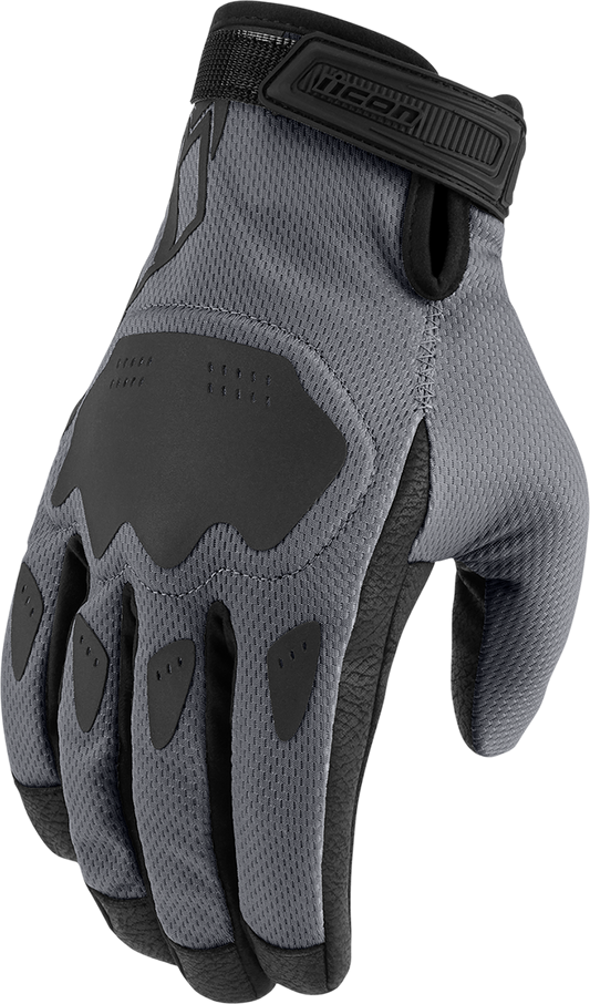 GUANTES ICON HOOLIGAN   CE   GRIS