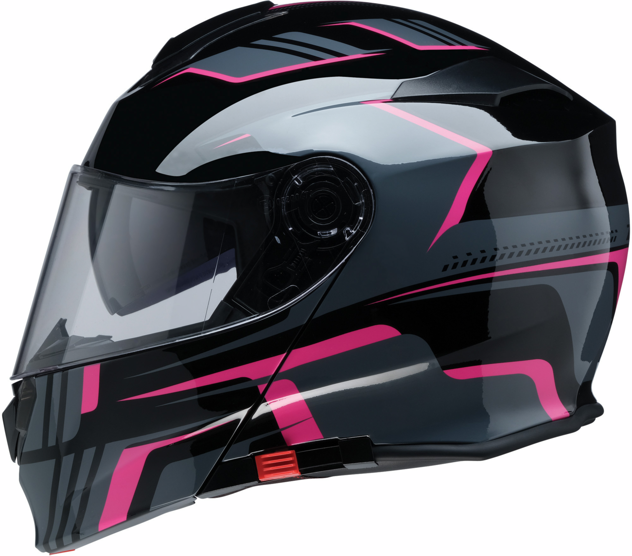CASCO ABATIBLE Z1R SOLARIS 2.0 SLATER NEGRO Y ROSADO