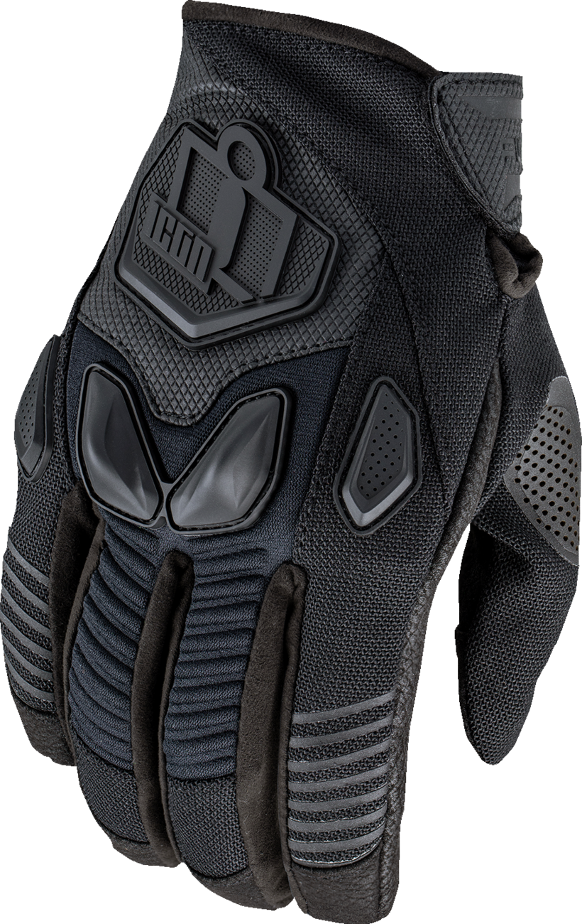 GUANTES ICON AUTOMAG3 CE NEGRO