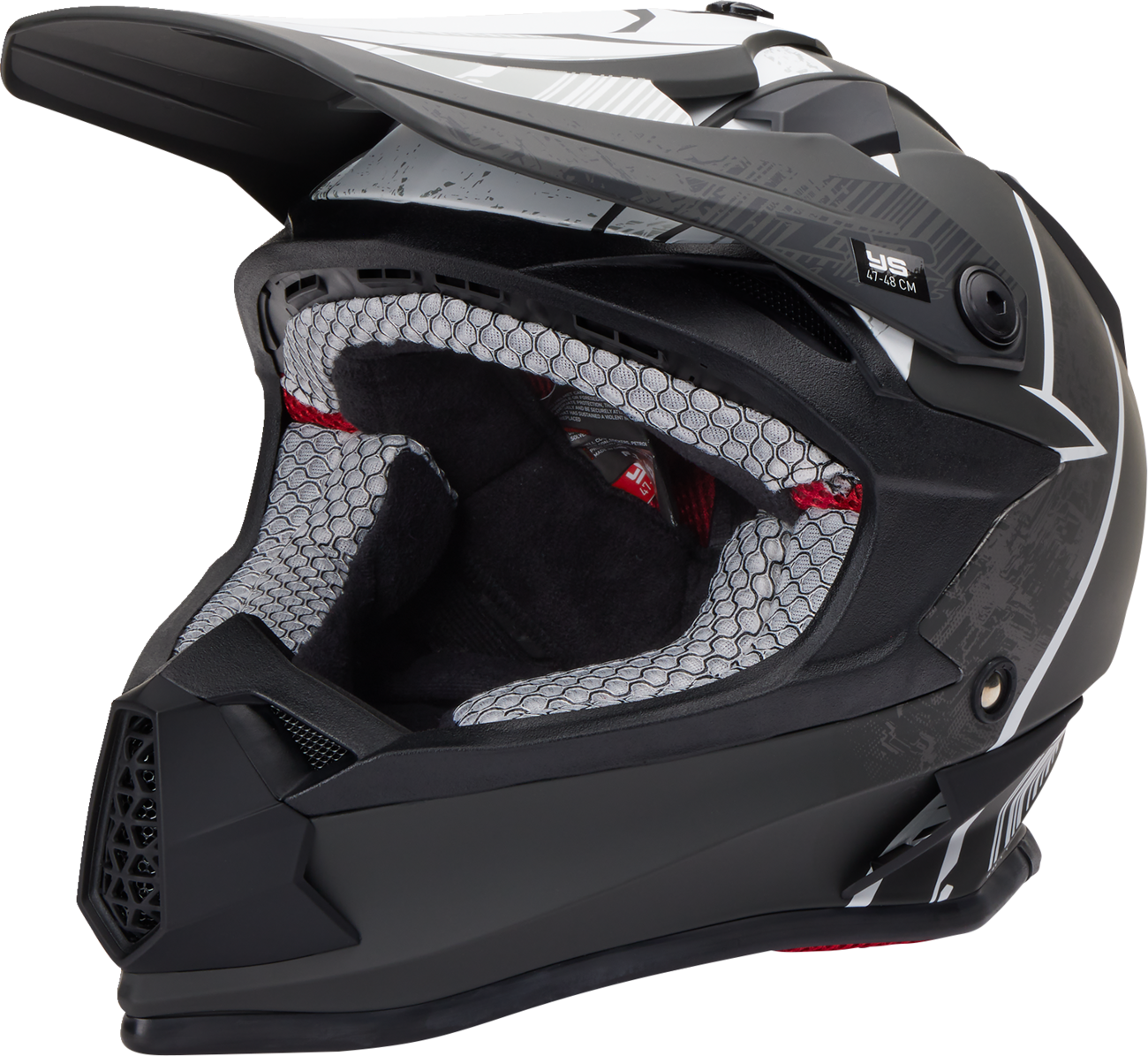 CASCO INTEGRAL PARA JOVEN Z1R F.I. FRACTAL MIPS NEGRO/NEGRO