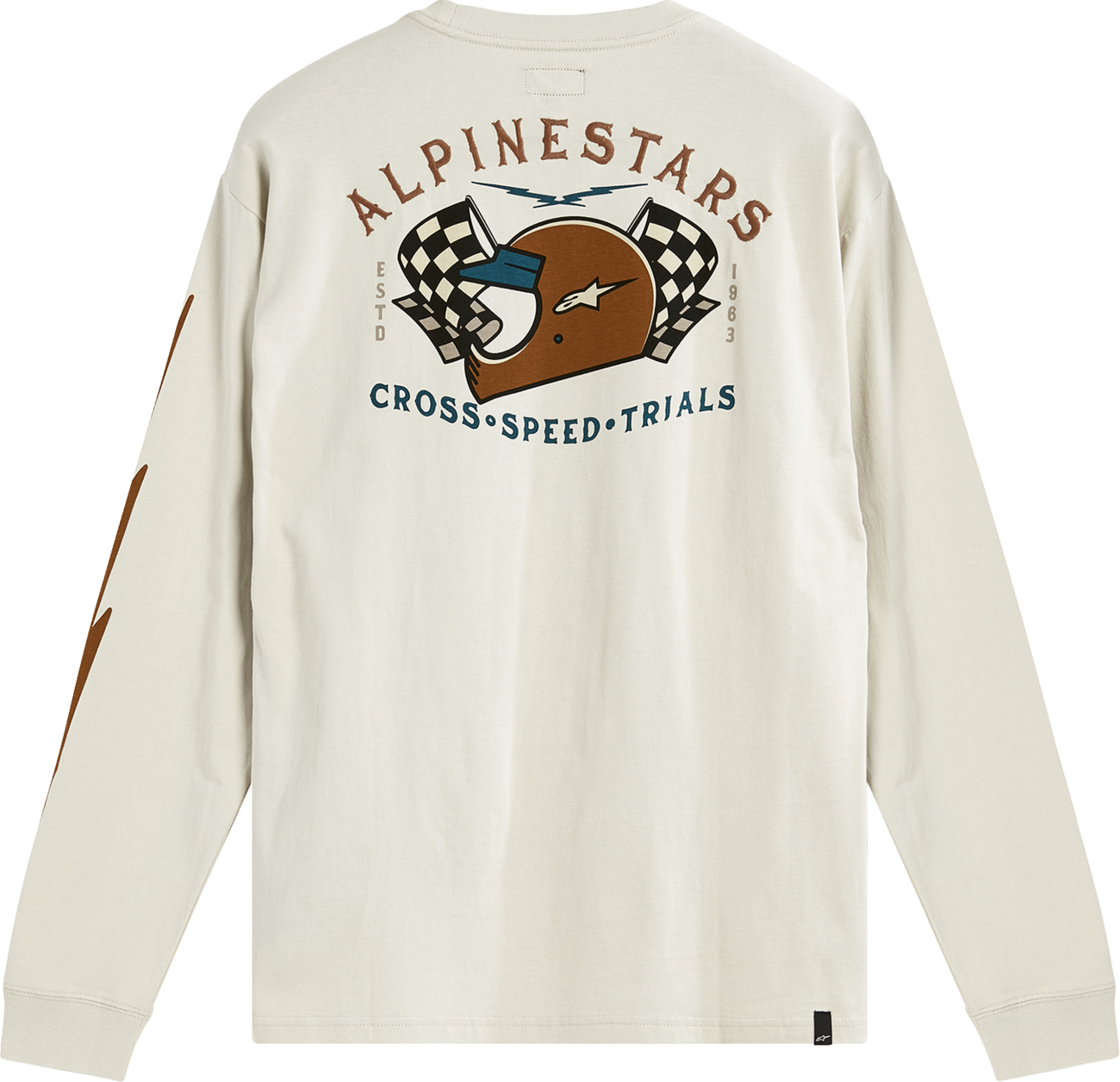 CAMISETA DE MANGA LARGA ALPINESTARS FULL FACE BLANCO