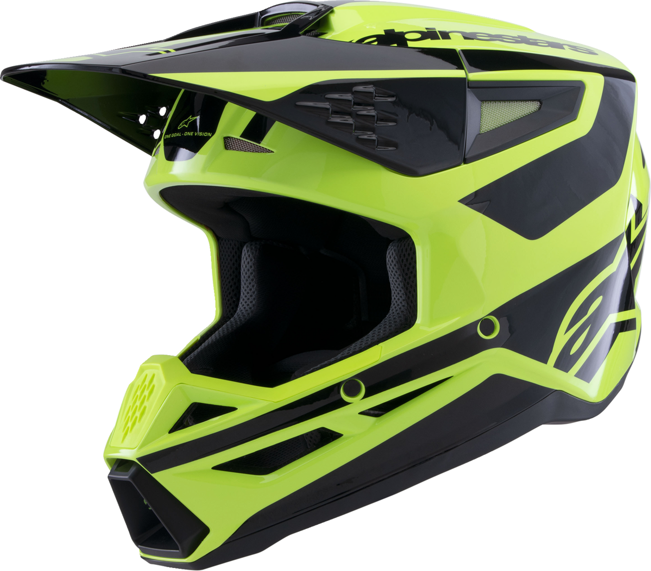 CASCO INTEGRAL ALPINESTARS SM3 HEAT AMARILLO FLUORESCENTE/NEGRO BRILLANTE