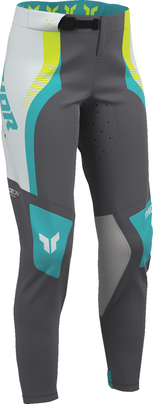 PANTALONES THOR SPORTMODE VELOCITY GRIS/AQUA PARA DAMA