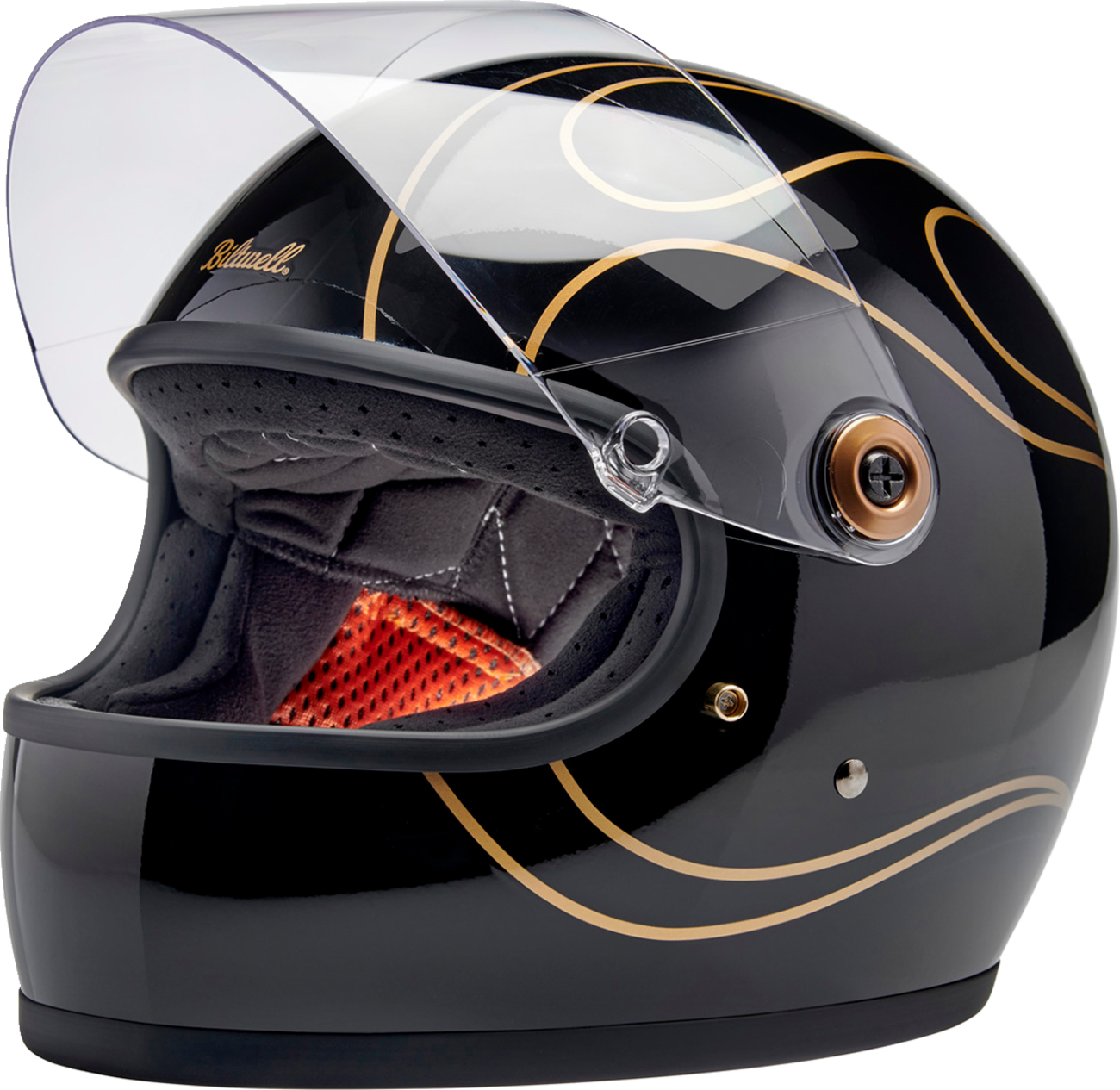 CASCO INTEGRAL BILTWELL GRINGO S FLAMAS NEGRAS
