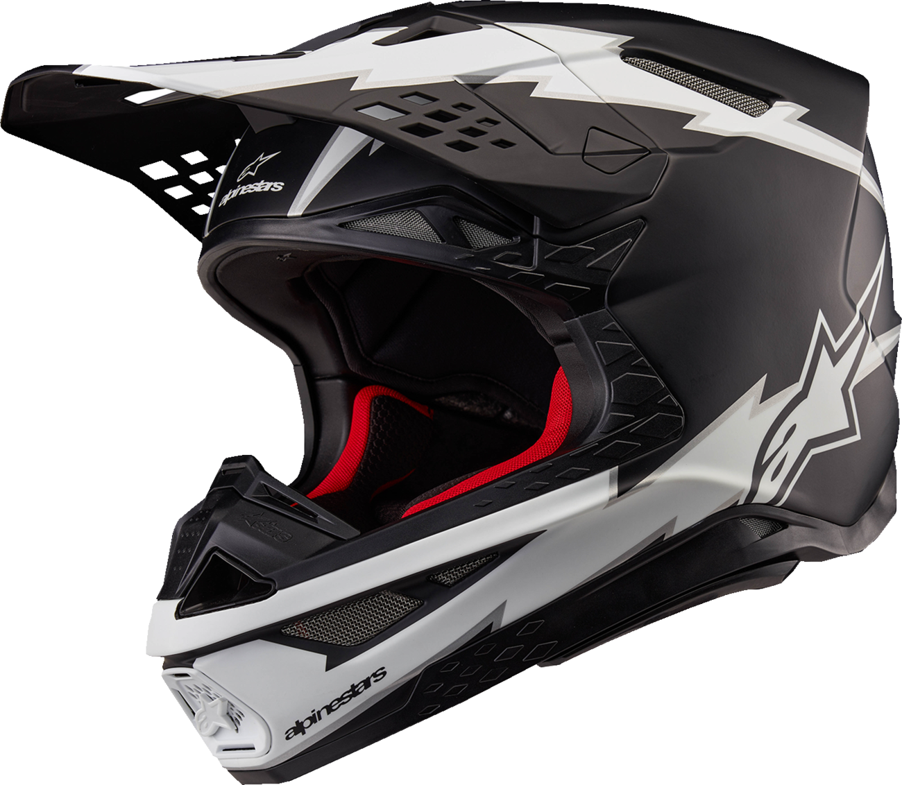 CASCO INTEGRAL ALPINESTARS SUPERTECH M10 AMPRESS NEGRO/BLANCO