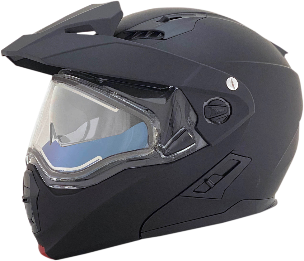 CASCO ABATIBLE AFX FX-111DS ELÉCTRICO PARA NIEVE NEGRO MATE