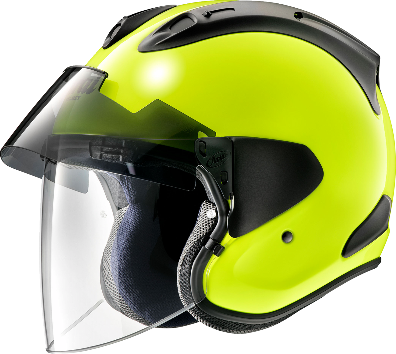 CASCO JET ARAI RAM-X FLUORESCENTE AMARILLO