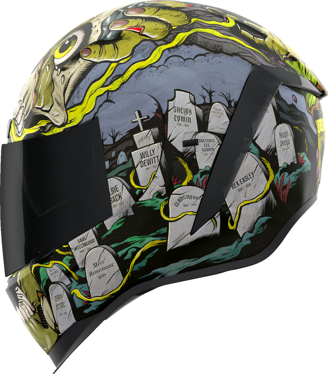 CASCO INTEGRAL ICON AIRFORM DEAD SERIOUS NEGRO