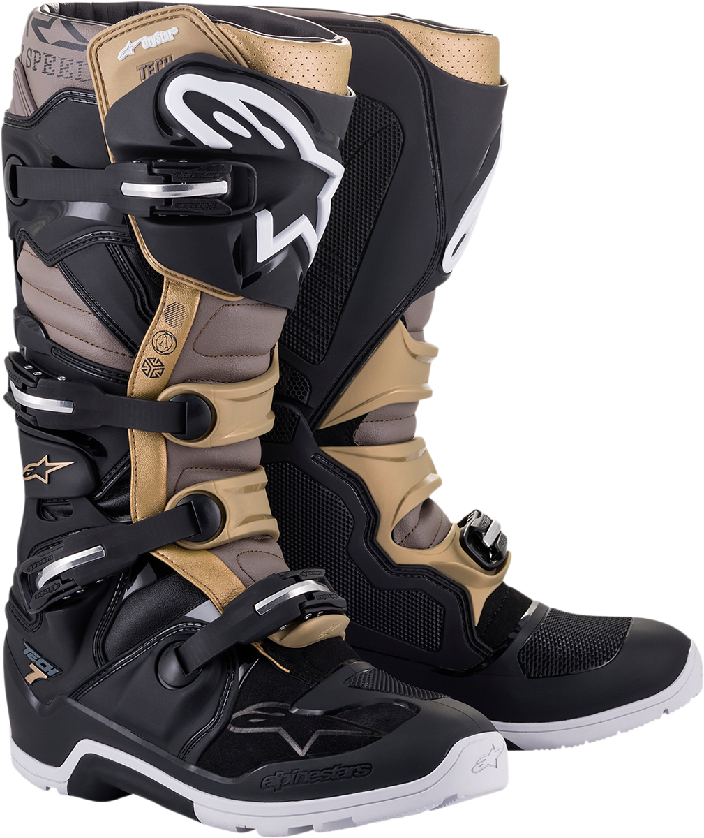BOTAS ALPINESTARS TECH 7 ENDURO DRYSTAR NEGRO/GRIS/DORADO
