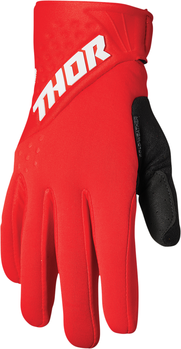 GUANTES THOR SPECTRUM CLIMA FRÍO ROJO/BLANCO