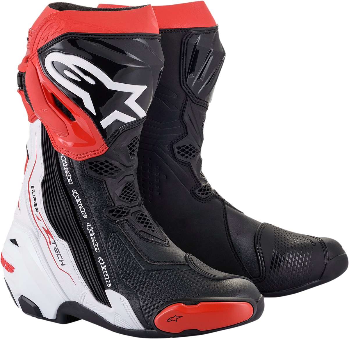 BOTAS ALPINESTARS SUPERTECH R NEGRO BLANCO ROJO